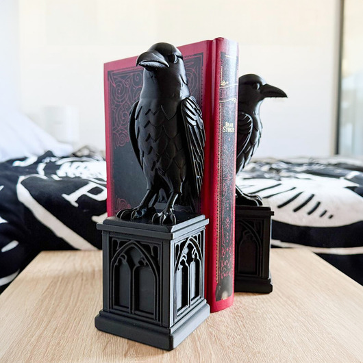 dodatki - różne Podpórka pod książki - gotycki monument z krukiem - 60 kolorów