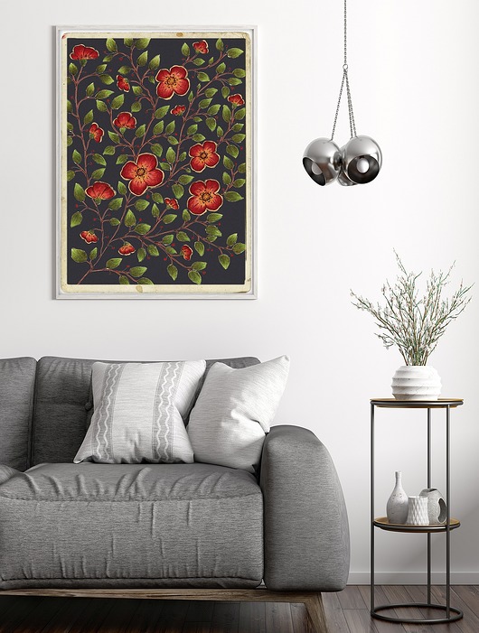 grafiki i ilustracje Kwiaty 60x90cm
