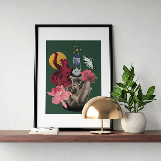 Plakat / Kolaż "Hermes" kris collage