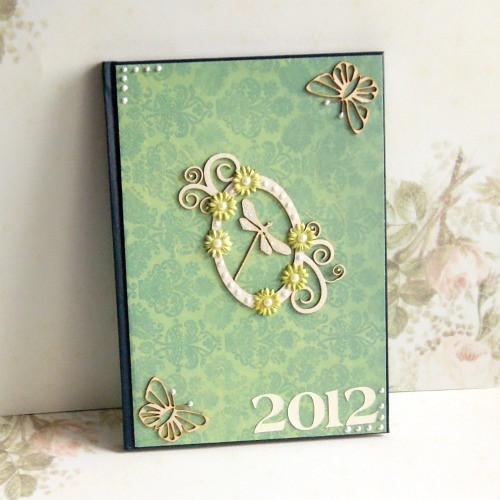 Stylowy Kalendarz na 2012 rok - na prezent Z Papieru Tworzone