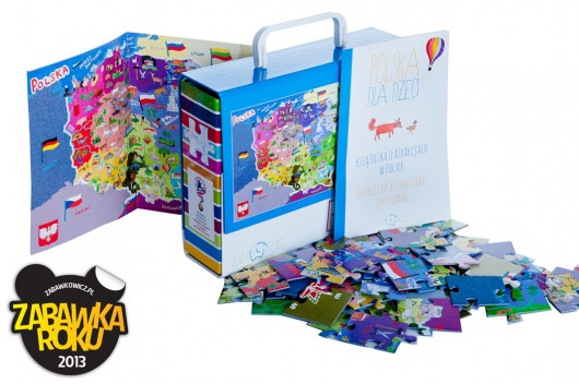 Puzzle Polska dla dzieci ZUZU TOYS