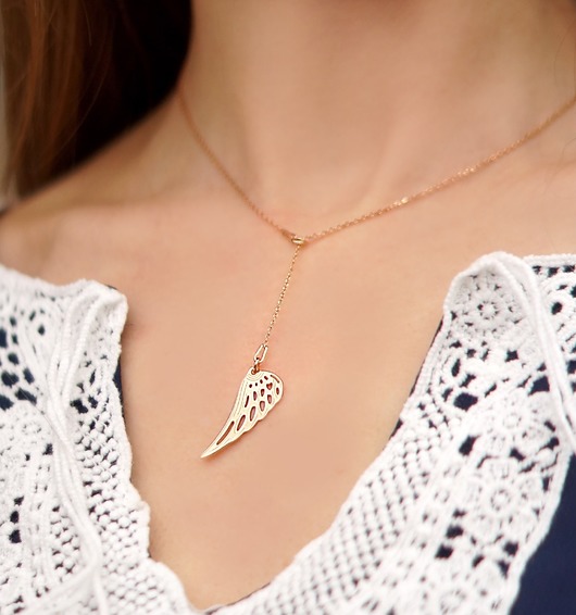 Naszyjnik krawatka ze skrzydłem-SREBRO 925 Coccola JEWELLERY