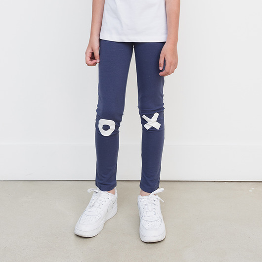 spodnie dla chłopców Kids Basic Leggins - CROWN BLUE
