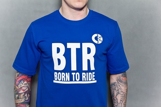 T-shirt Born To Ride BTR blue Borntoride
