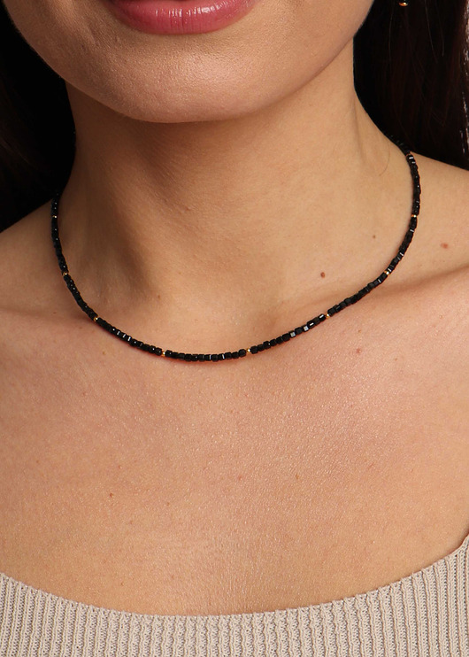 naszyjniki - inne Naszyjnik Spinel kostka