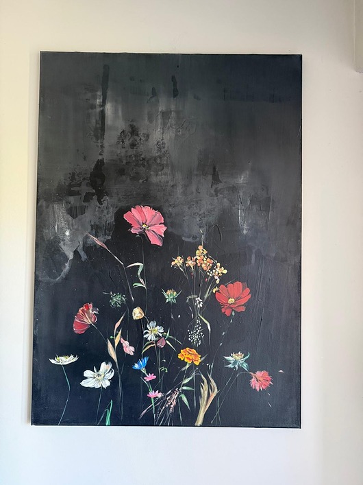 obrazy Ręcznie malowany obraz " Kwiaty"