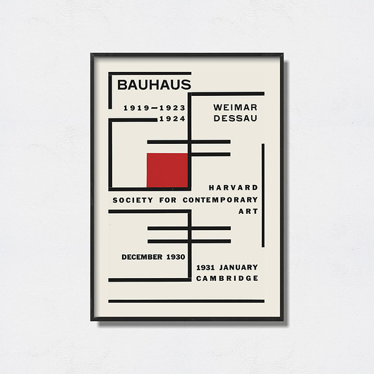 plakaty Bauhaus Art Exhibition Poster