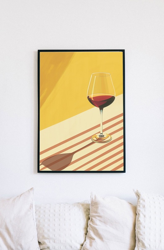 plakaty Plakat - Lonely glass of wine