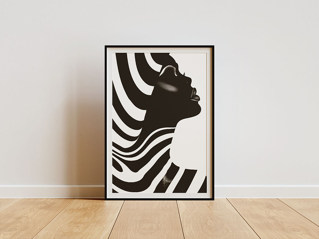 plakaty Plakat - Zebra woman
