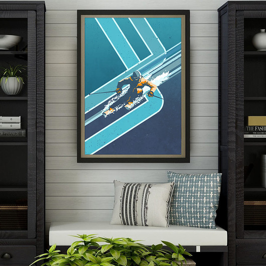 plakaty Retro Alpine Ski - vintage plakat 50x70 cm