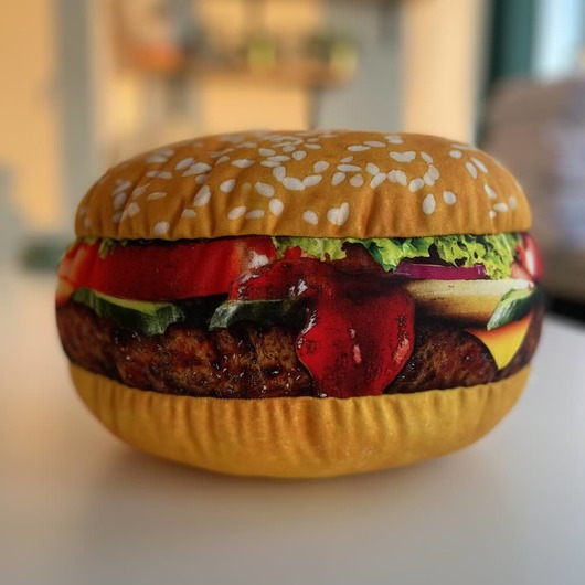 poduszki z grafiką Poduszka Burger mały hamburger
