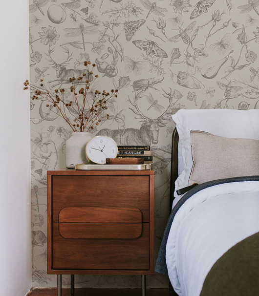 tapety i naklejki ścienne Tapeta Vintage Botanic Light Brown