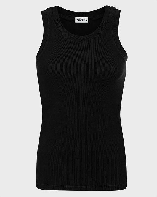 topy damskie Bokserka Bra black organic