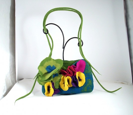 Jedwabnofilcowa Torebka: Living Bag filcant