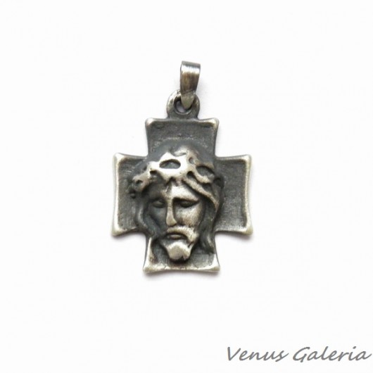 Wisiorek srebrny oksydowany - Cross II  VENUS GALERIA