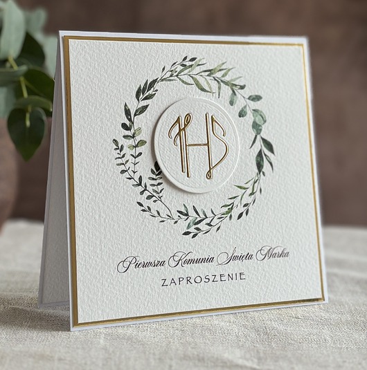 zaproszenia na komunię Zaproszenia na komunię, wzór 3C