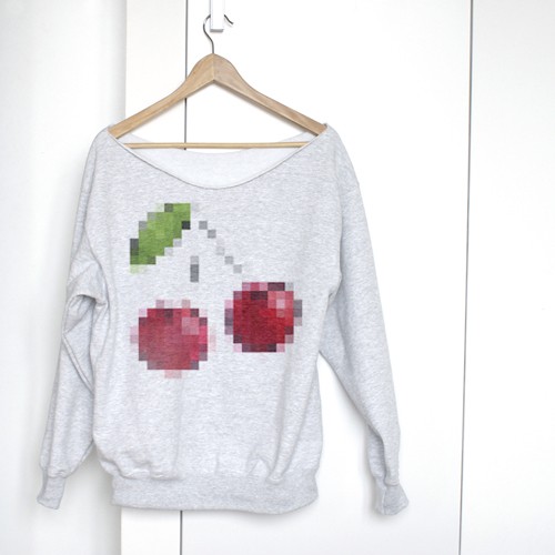 Wiśnie 8bit Gruby Oversize Z ONE MUG A DAY