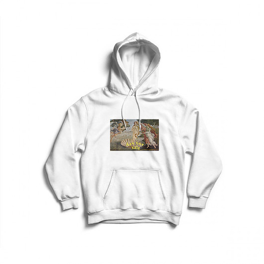 Bluza Hoodie Art For Sale Biała Back to Black