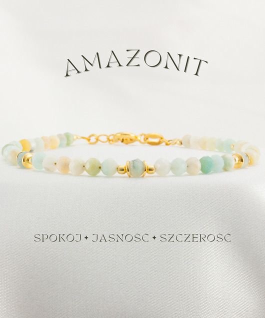 bransoletki z kamieni naturalnych Amazonit Bransoletka