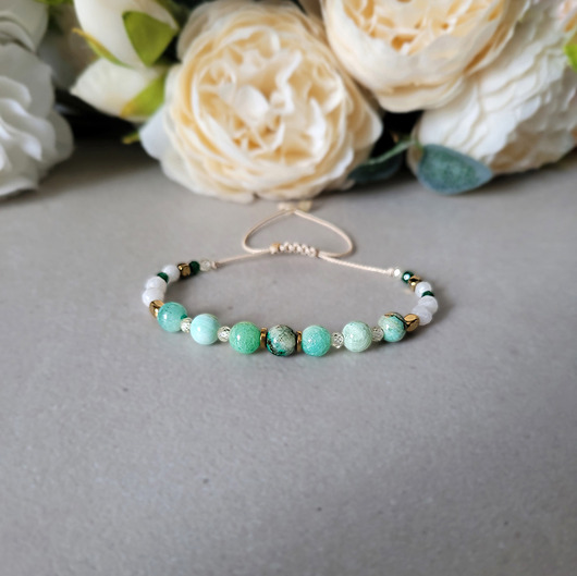 bransoletki z kamieni naturalnych RYBY- Zodiakalna bransoletka