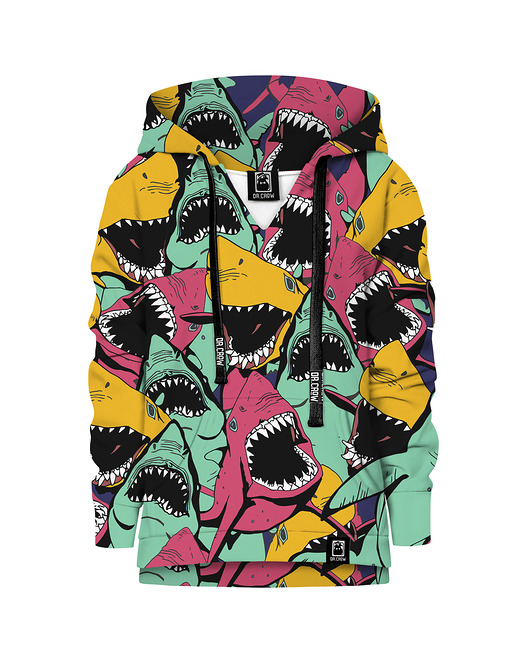 bluzy dla chłopców Bluza Chłopiec DR.CROW Angry Sharks
