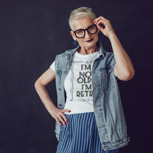 I'm not old dopasowana koszulka tshirt damski ONE MUG A DAY