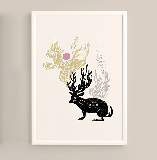 Grafika A3, Zając rogaty Pokapaka