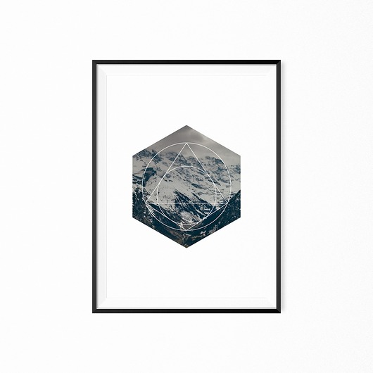 Plakat skandynawski geometryczny myscandi