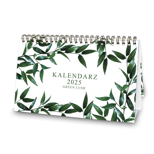 kalendarze i plannery Kalendarz biurkowy 2025 Green Lush na biurko stojący