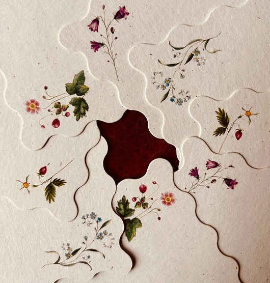 kartki okolicznościowe - wydruki Komplet ilustrowanych kart w motywy botaniczne