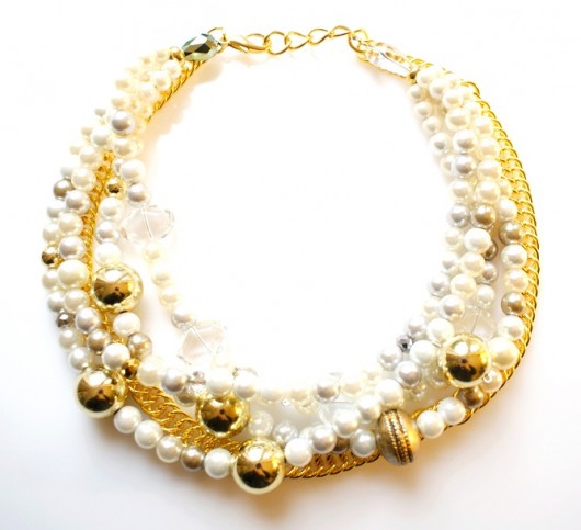 Pearl glam gold Republika jewelry