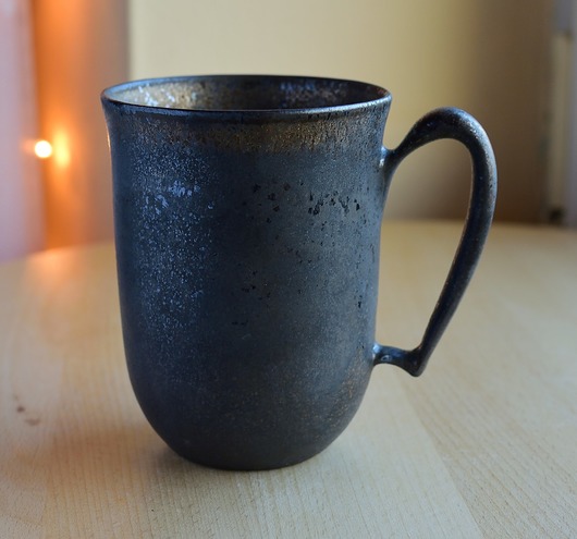 KUBEK CERAMICZNY SREBRNO-ZŁOTY 300ML Ceramika Ciepliki