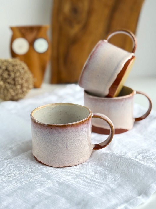 kubki Prosta filiżanka / kubek ręcznie robiony 250 ml  - Płatki wiśni