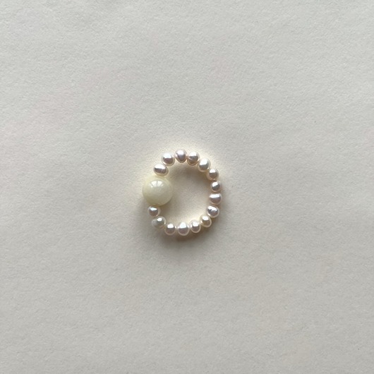 pierścionki elastyczne Pierścionek Pearl Orbit Butter