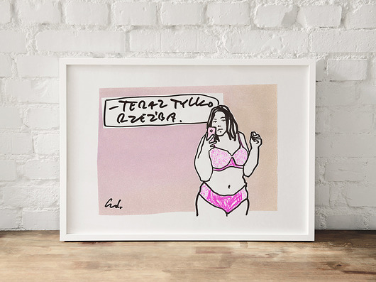 Teraz tylko rzeźba | Plakat Edyta Draus