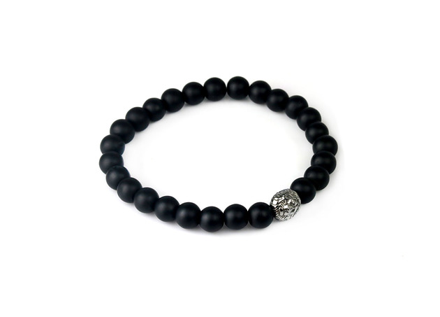 Bransoletka Onyks i Hematyt Brazi Druse Jewelry