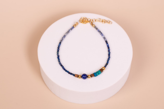 bransoletki - inne Bransoletka Lapis lazuli, Sodalit, Jaspis