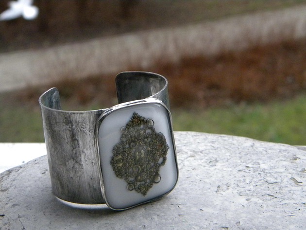 bransoletki wire wrapping 1000 i 2 noce  - BRANSOLETA MANKIET - CUFF