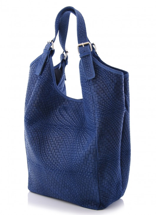 Torebka damska skórzana Carmen 05 Dark blue Vera Bags