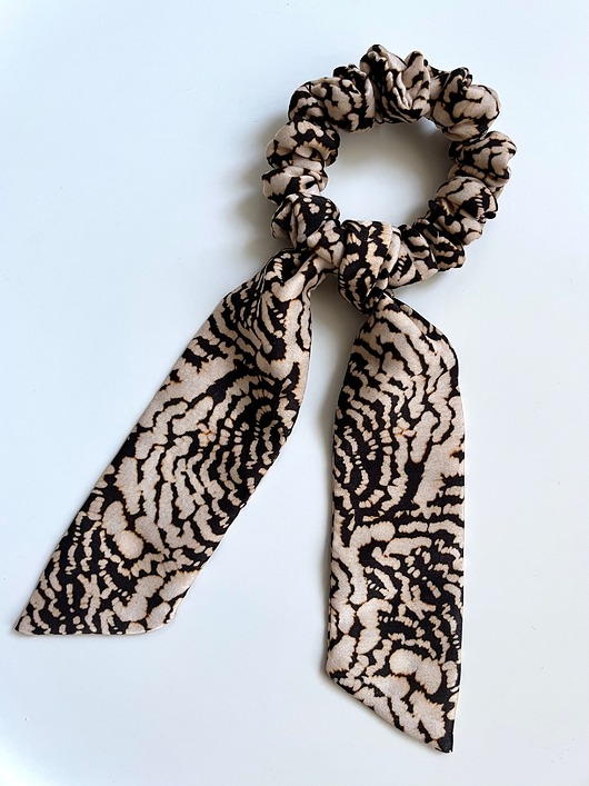 gumki do włosów Gumka do włosów Scrunchie Martina w wersji mini z odwiązywaną szarfą
