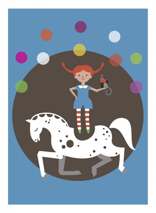 pippi pończoszanka  - plakat na ścianę  Tiri riri