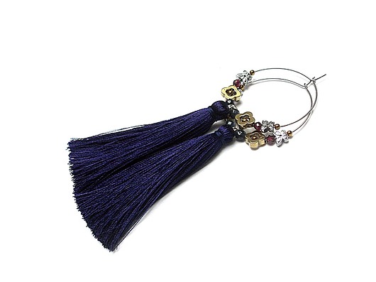 Alloys Collection /boho/ navy  - kolczyki KiKa pracownia