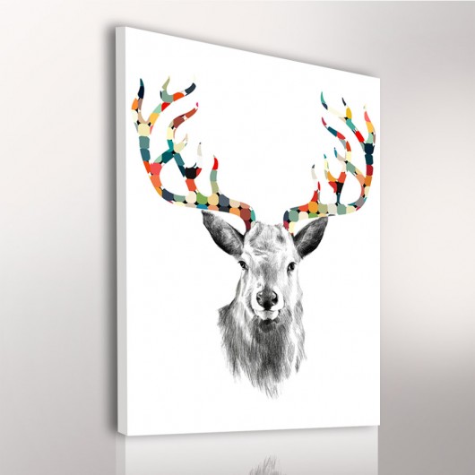 obrazy OBRAZ NA PŁÓTNIE -  60x80 cm SKANDYNAWSKI