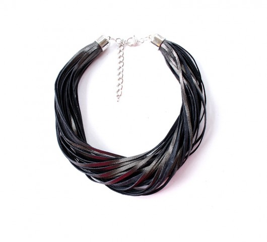 Circles and lines- black  Republika jewelry