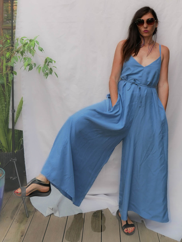 kombinezony damskie 100% TENCEL Kombinezon oversize