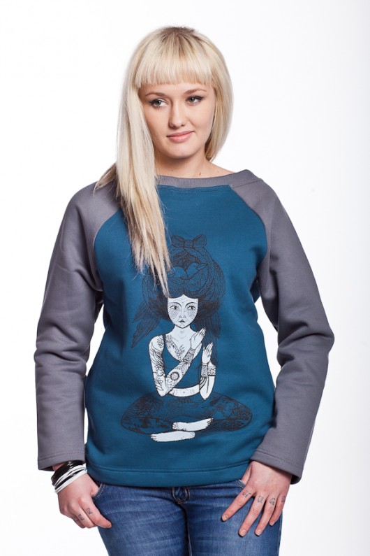 DEVI by COXIE bluza damska sea SLOGAN