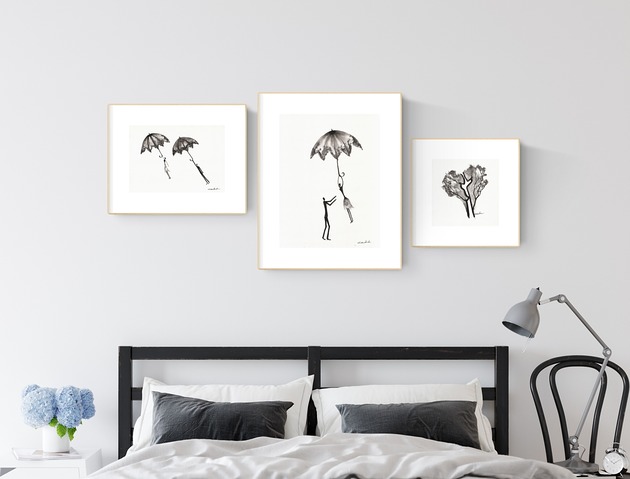 Plakat Zestaw 3 grafik  wykonanych ręcznie Krystyna Siwek Art