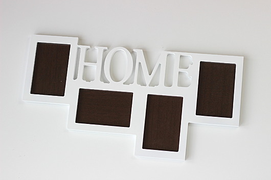 Ramka multirama na 4 zdjęcia z napisem HOME amdecor