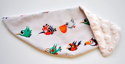 CHUSTECZKA pod SZYJĘ w PTAKI _BAWEŁNA i MINKY MOJAMAJA