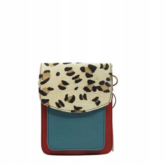 torby na ramię Torebka damska na telefon listonoszka skórzana skóra naturalna eko OLIVKA